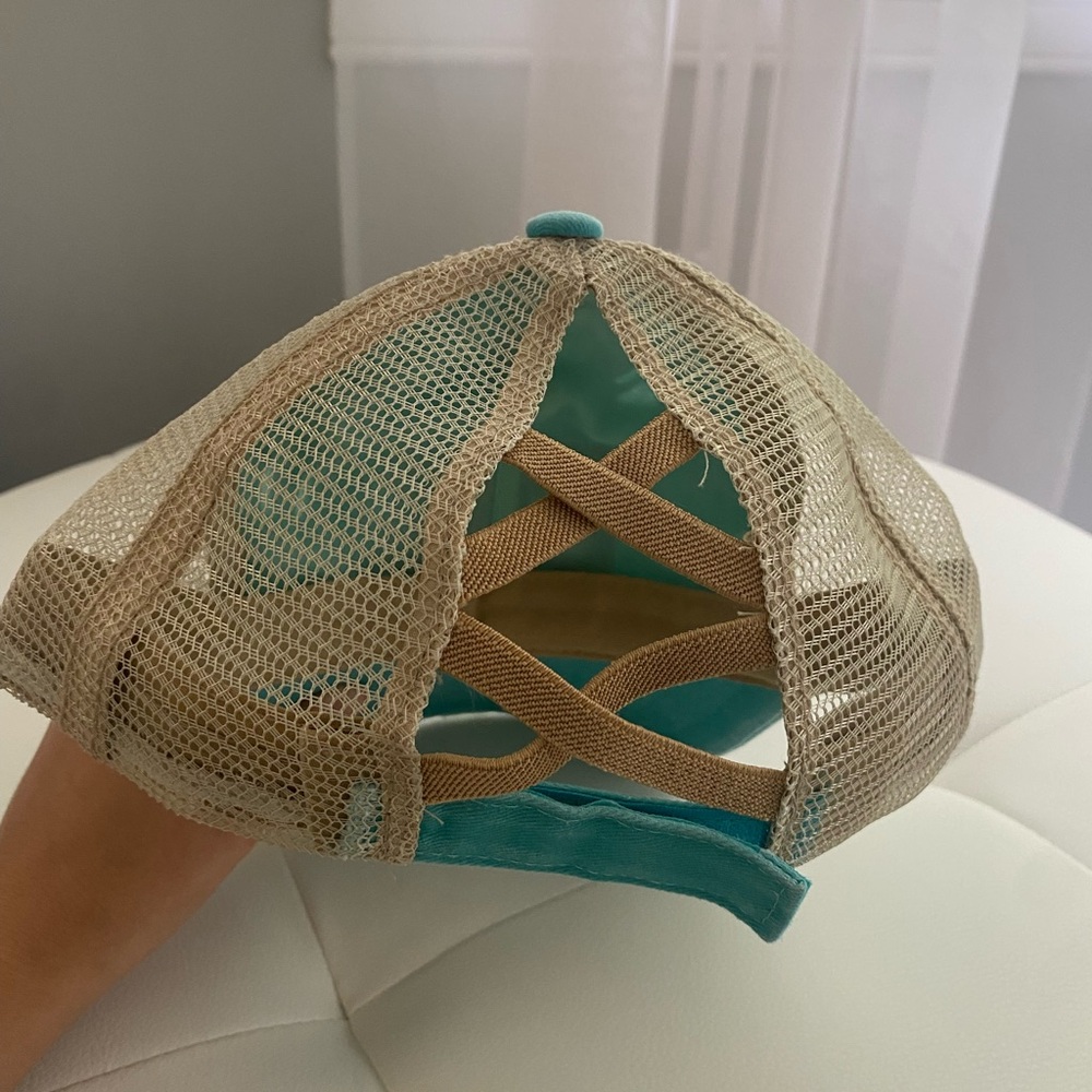 Wicked Happy Aqua Beachy Hat - Picture 4 of 9